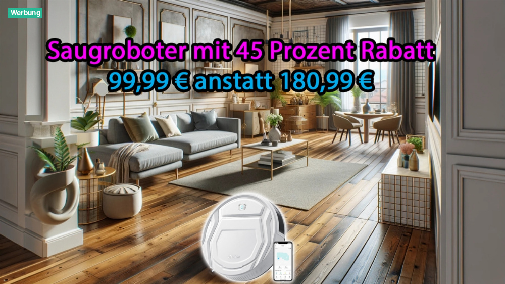 Preisfehler bei Amazon? Saugroboter jetzt mit 45 Prozent Rabatt im Angebot - kostet nur noch 99,99 Euro