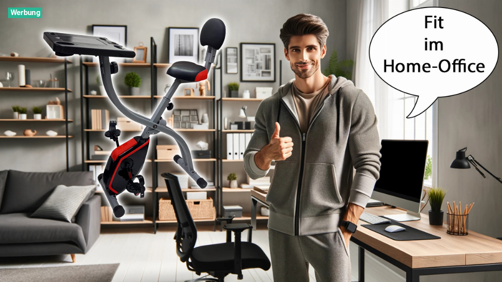 Für mehr Bewegung im Home-Office: Schreibtischbike von Ultrasport bei Amazon für nur rund 50 Euro mitnehmen