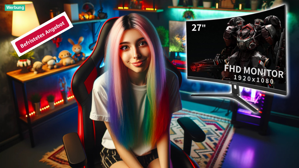 Das will kein Gamer verpassen: Curved-Monitor mit 27 Zoll, Full-HD und 1 ms für keine 160 € bei Amazon im Angebot