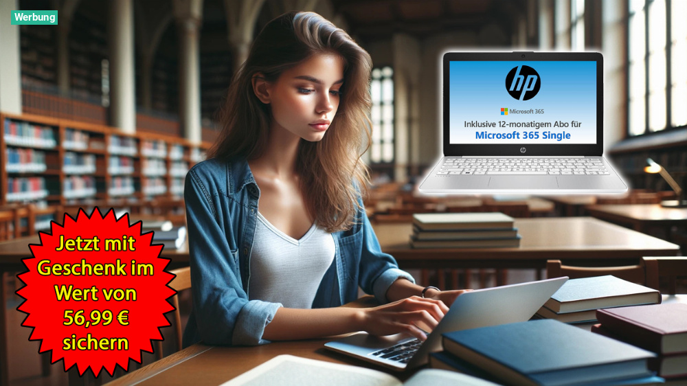 Wer hier nicht zuschlägt, ist selbst schuld: HP-Notebook bei Amazon für unter 200 € - Gratis-Zugabe im Wert von 56,99 €