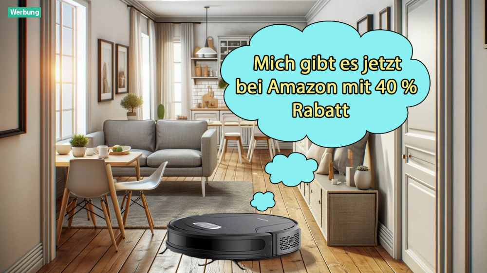 Jetzt bei Amazon sparen: Versandhändler haut Saugroboter mit 4,7 Sternen satte 40 % günstiger raus