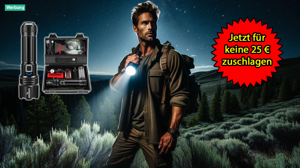 Ideal für den Frühling: Beliebte Shadwohawk-Taschenlampe bei Amazon jetzt günstiger als im letzten Deal