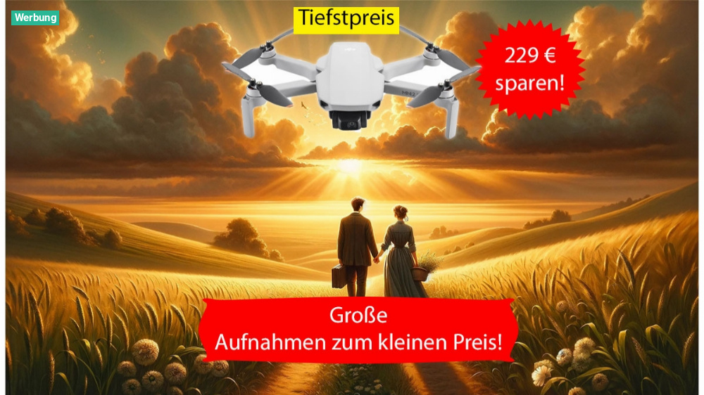 Amazon hebt ab! DJI Mini 3 Pro zum Tiefstpreis 28 Prozent sparen