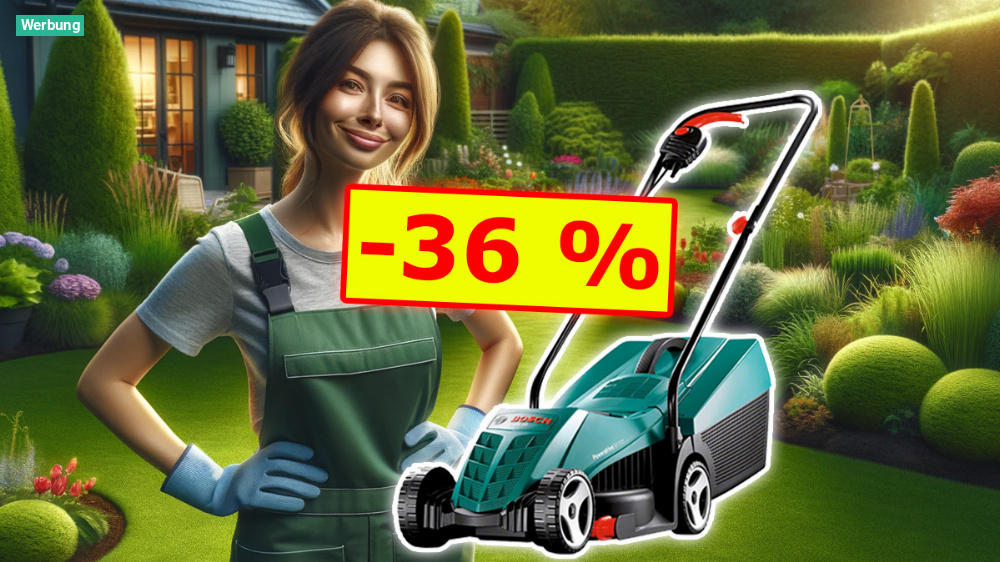So günstig wie nirgendwo sonst: Bosch Rasenmäher Rotak 32 bei Amazon stark reduziert