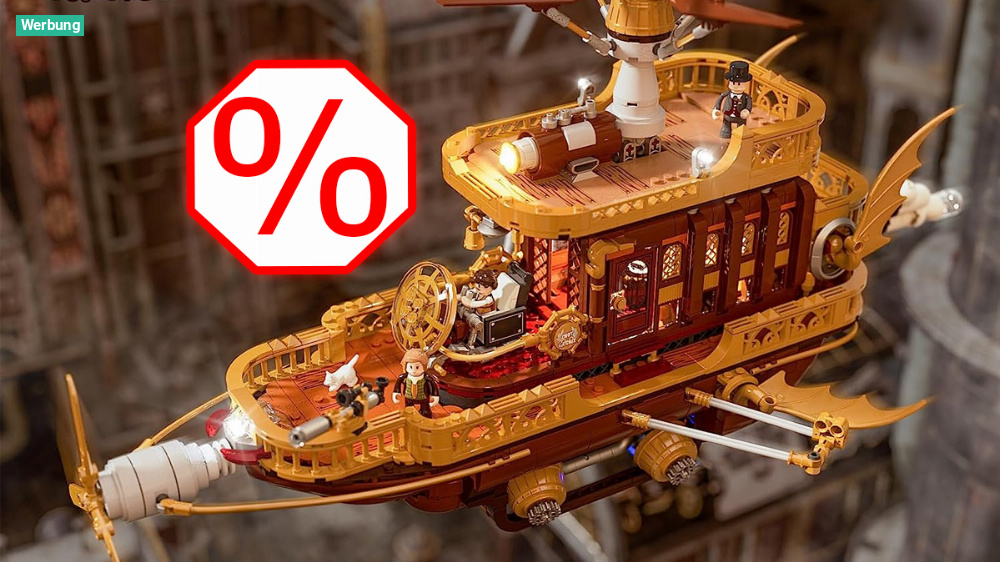 Kein Witz! Steampunk-Luftschiff doppelt reduziert bei Amazon (Tipp für Lego-Fans)
