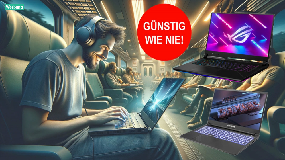 Günstig wie nie: Gaming-Laptops von Asus & Gigabyte bis RTX 4080 und 400€ Rabatt - PCGH Cyber Week bei Alternate mit tollen Angeboten