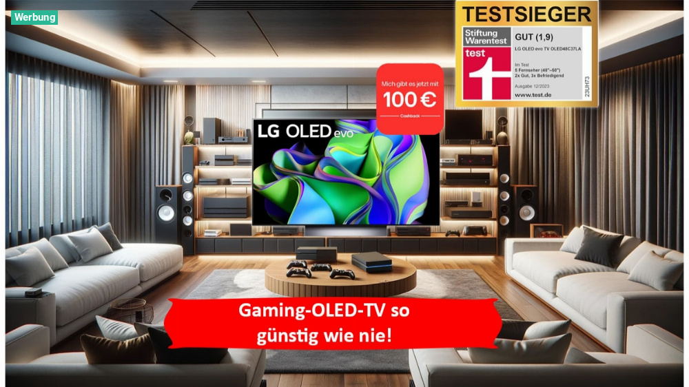 Preisfehler? Bei Amazon lassen sich über 1.000 Euro auf OLED-TV von LG sparen (Update)