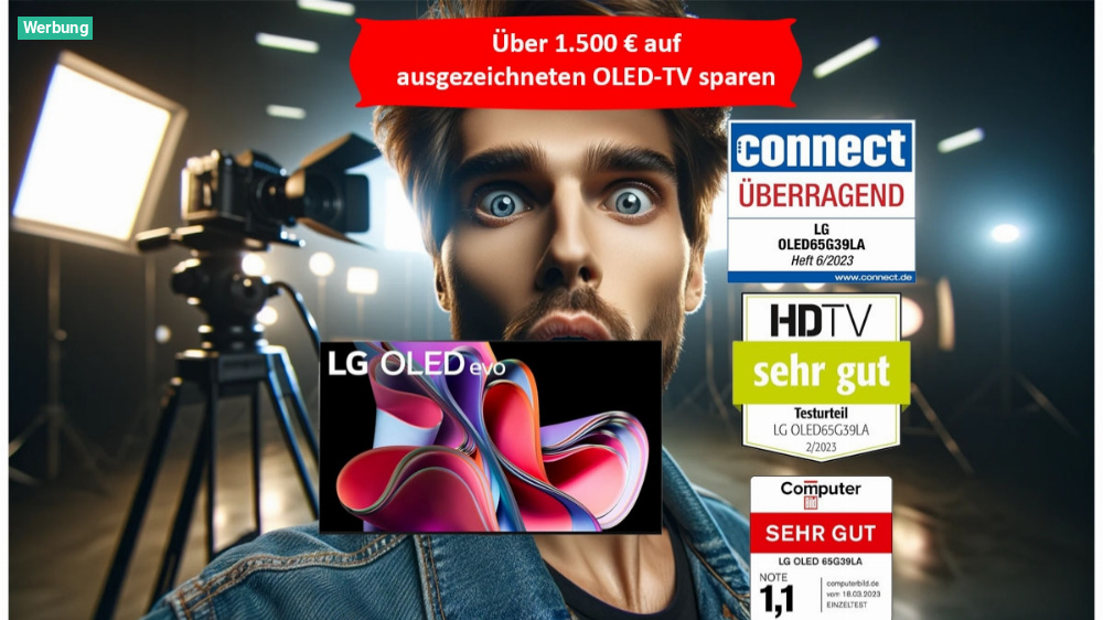 Preisfehler bei Amazon? Über 1.500 Euro auf OLED-TV von LG sparen!