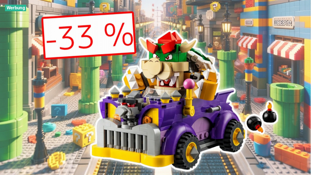 Nirgends günstiger: Lego Super Mario Bowsers Monsterkarre für 19,99 Euro bei Amazon