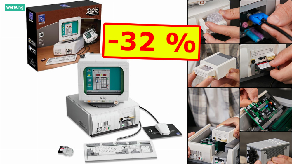 Kein Lego, dafür Retro: Hoher Rabatt auf 1.634 Teile starkes PC-Set bei Amazon