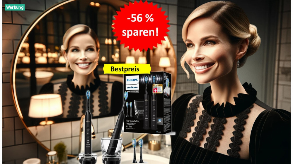 Für ein strahlendes Lächeln: Philips Sonicare Zahnbürste 56 Prozent billiger bei Amazon