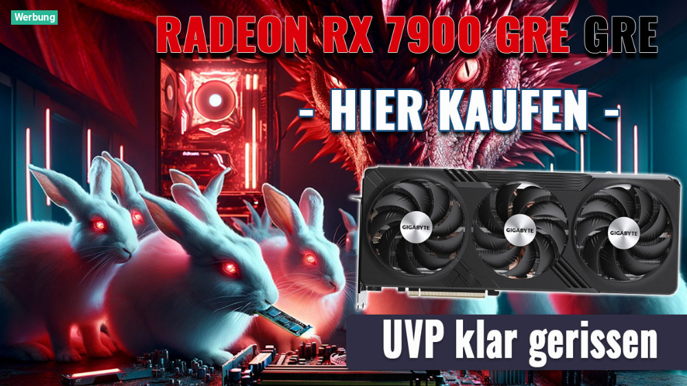 RX 7900 GRE kaufen: Den 4070-Super-Konter gibt's an Tag 2 klar unter UVP - ein Ladenhüter?
