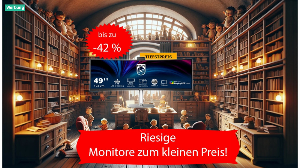 Preisfehler? Riesiger Curved-Monitor nur für kurze Zeit zum Tiefstpreis 