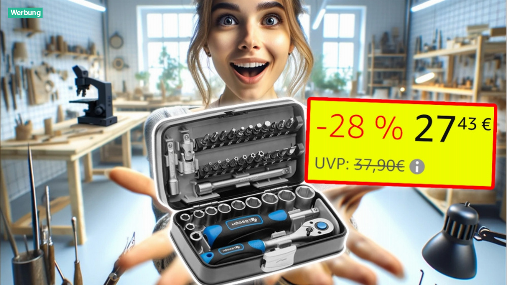 Das meistverkaufte Werkzeug-Set bei Amazon: Högert Steckschlüssel, Bits etc. reduziert