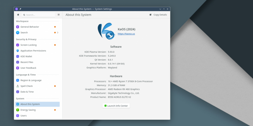 KaOS 2024.01 mit KDE Plasma 6