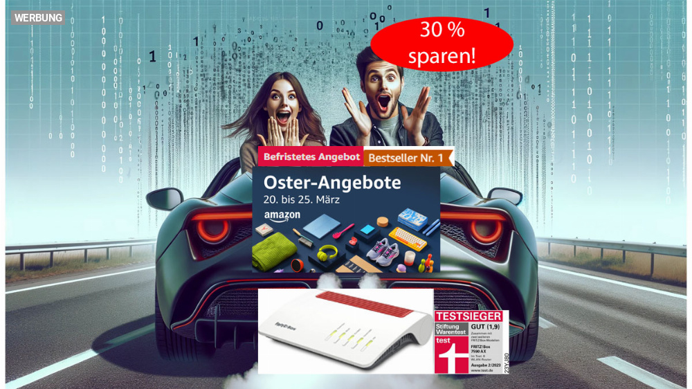 Zu den Oster-Angeboten wirft Amazon die Bestseller-FritzBox 30 Prozent billiger raus (Update)