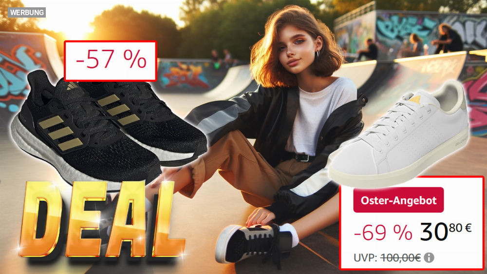 Kein Scherz! Bis zu 69 % Rabatt im Mega-Adidas-Sneaker-Sale im Amazon-Oster-Angebot - Sneaker für Damen, Herren, Kinder