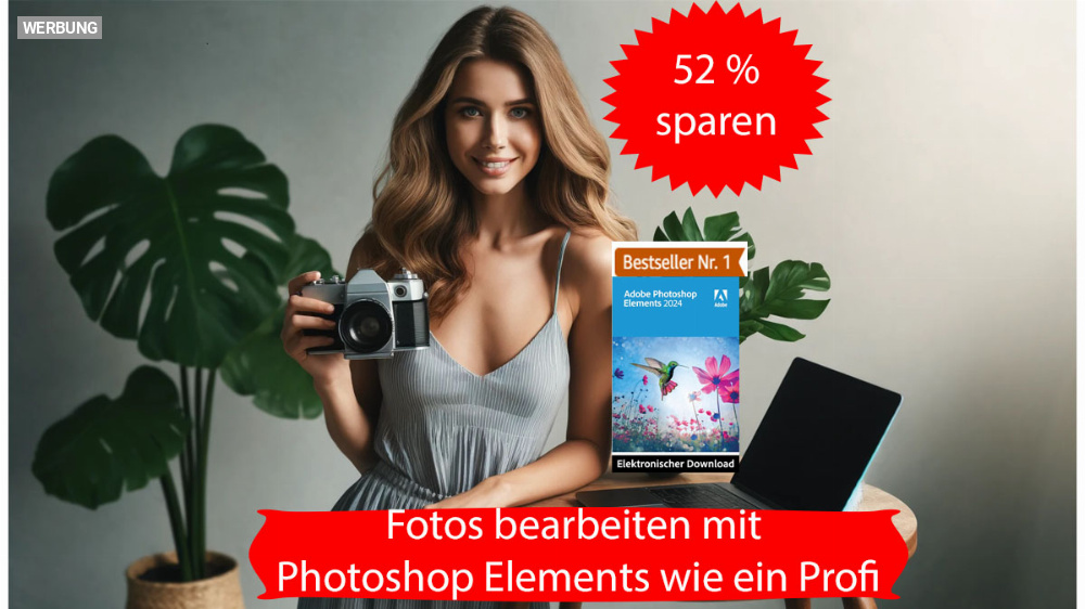 Amazon rettet die Fotos: Photoshop Elements nur für kurze Zeit 52 Prozent günstiger 