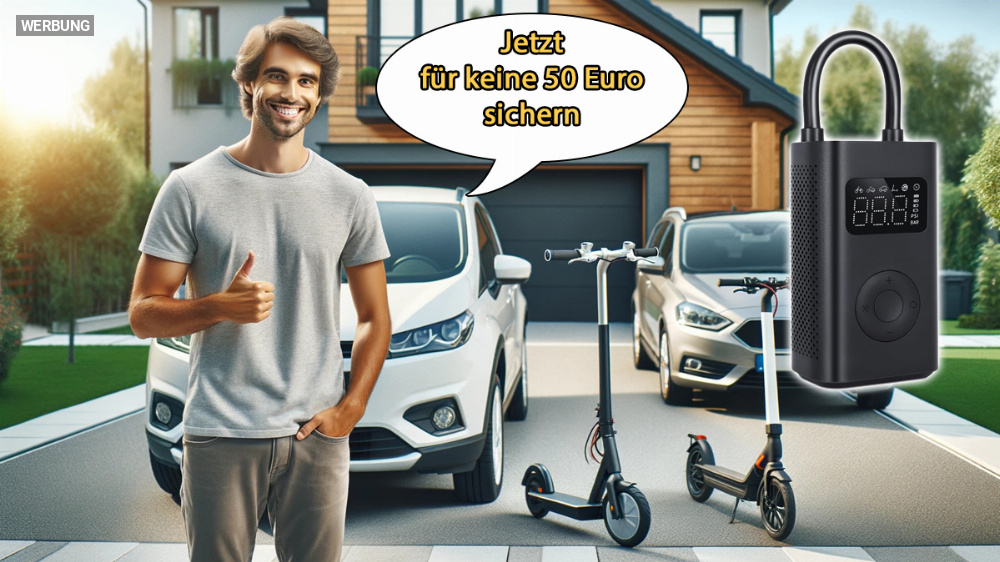 Für die Inflation: Portablen Kompressor von Xiaomi bei Amazon zum Sonderpreis einpacken