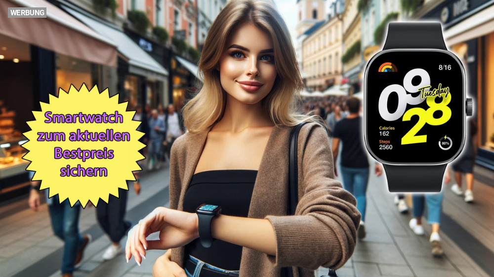 Wer hier nicht zuschlägt, ist selbst schuld: Xiaomis Redmi Watch 4 gibt es bei Amazon zum aktuellen Bestpreis