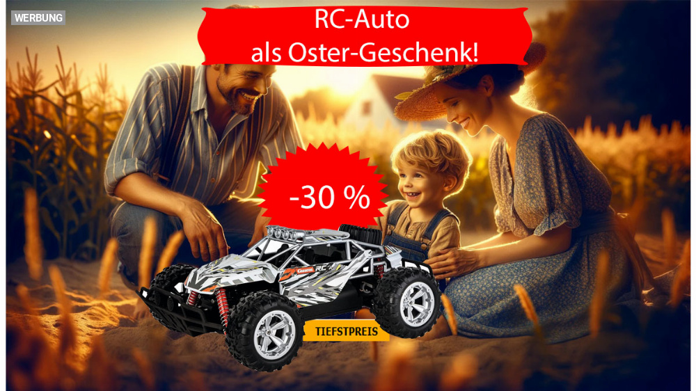 Oster-Spaß für Groß und Klein: Amazon sägt bei Carrera RC-Auto den Preis ab (Update)