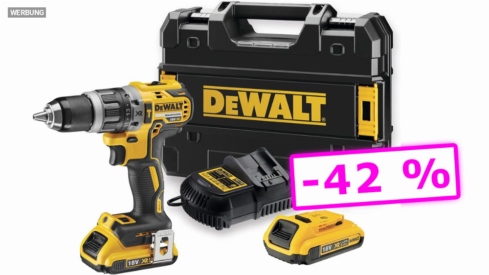Nur noch heute! Dewalt Akku-Schrauber-Set bei Amazon stark reduziert - Update