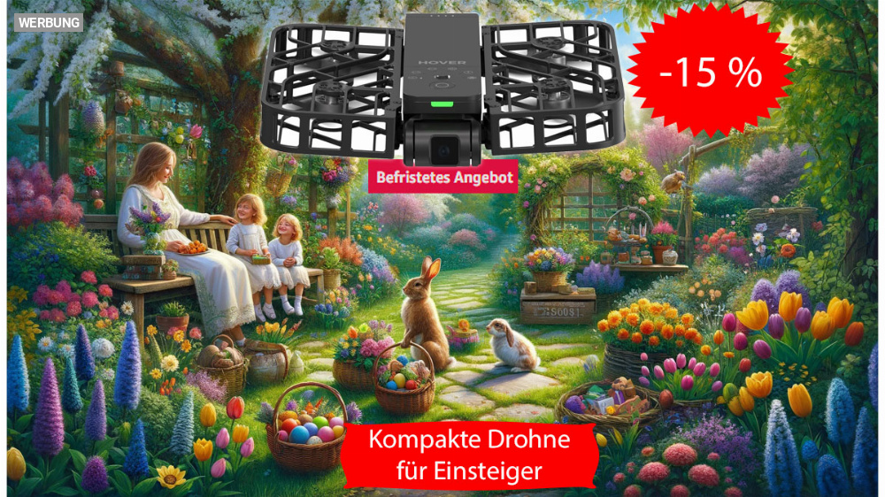Vor Osterangeboten: DJI kann einpacken! Drohne im Taschenformat zum Bestpreis bei Amazon