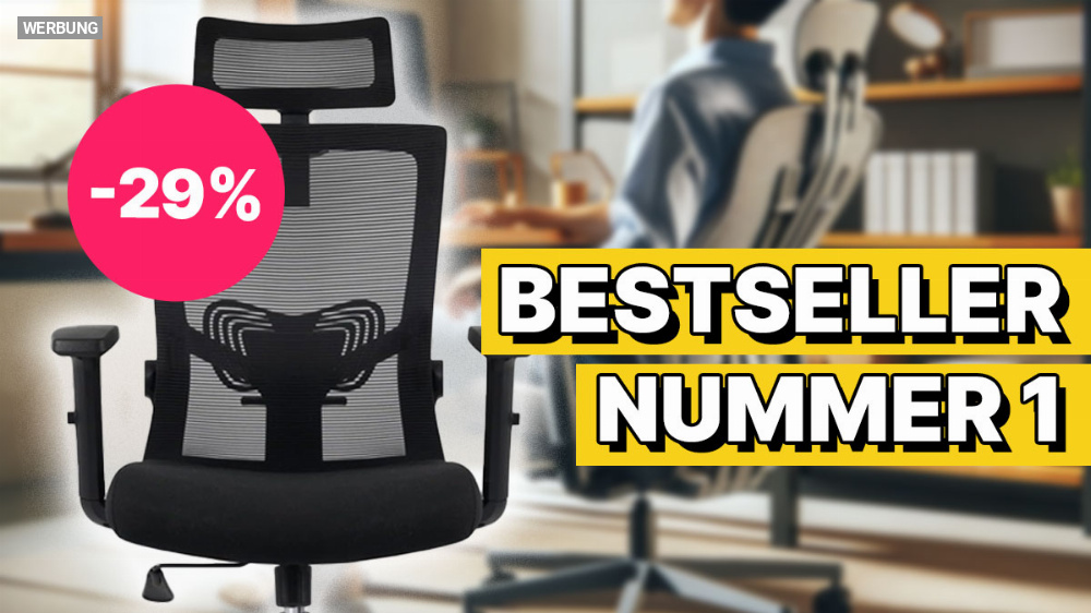 Amazon übertrumpft IKEA: beliebtester ergonomischer Bürostuhl mit 29 % Rabatt zum Tiefstpreis für kurze Zeit im Angebot