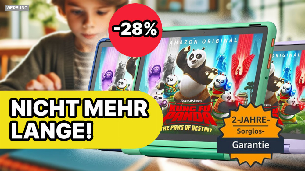 Amazon on Fire! Kinder Tablet drastisch reduziert: Fire HD 10 Kids Pro mit 28 % Rabatt jetzt noch günstiger als bei den Oster-Angeboten