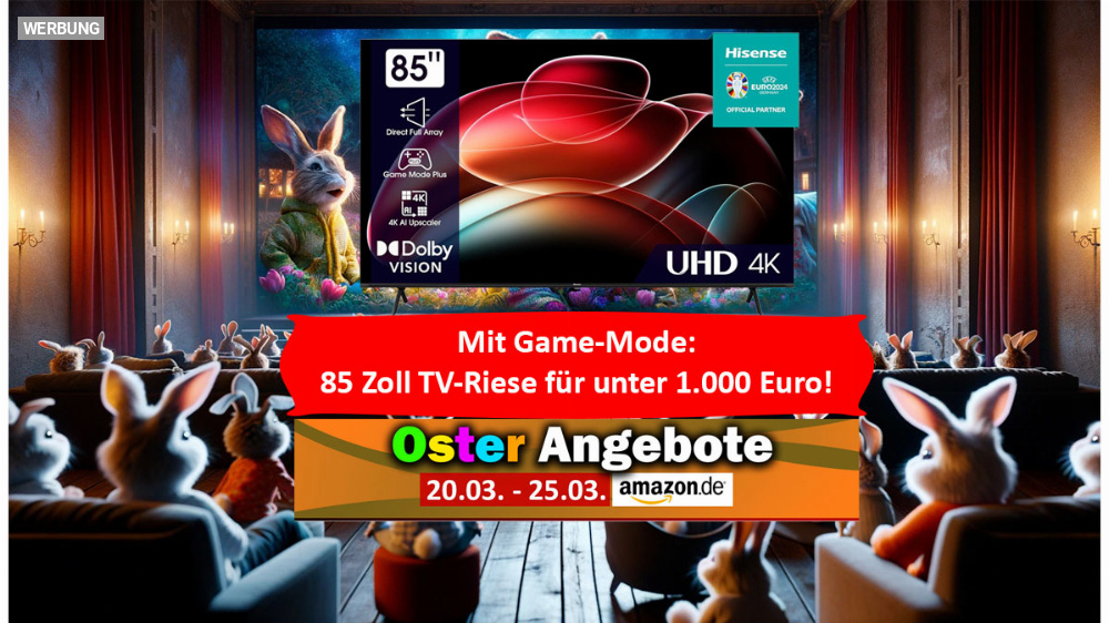 Preisfehler nach den Oster-Angeboten von Amazon? Über 1.000 Euro auf TV-Riesen sparen (Update)