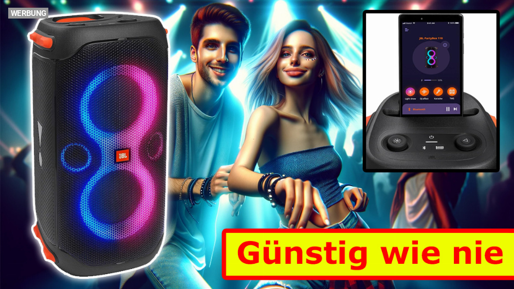 Amazon verschleudert JBL Partybox 110: Bluetooth-Lautsprecher war nie günstiger - Update