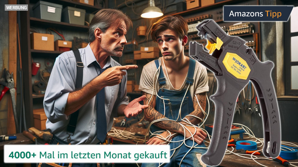 Mit dem Seitenschneider abisolieren, das empfiehlt sich nicht: Tausende kaufen diesen Amazon-Bestseller