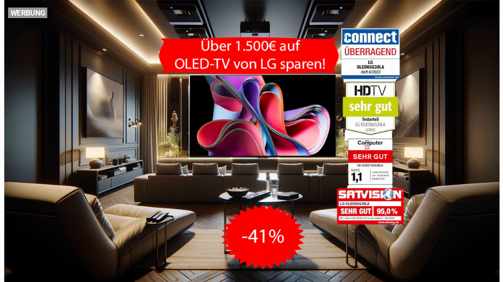 Amazon mit Preisfehler? Über 1.500 Euro auf OLED-TVs von LG sparen (Update)