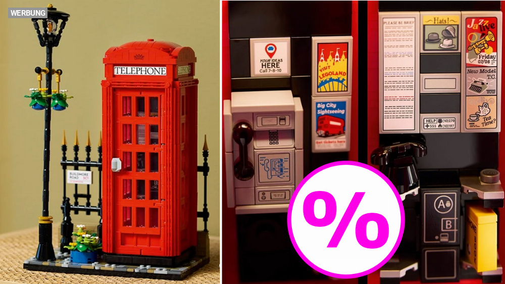 Rote Londoner Telefonzelle von Lego: Neu auf dem Markt und jetzt schon günstiger