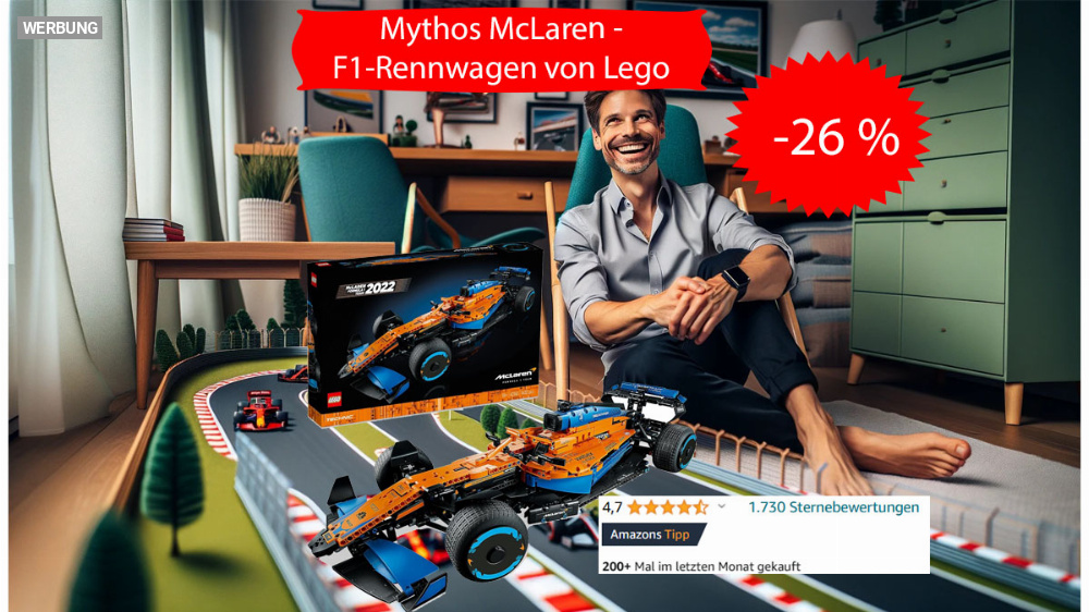 Mythos McLaren als Last-Minute-Geschenk: F1-Rennwagen zu Ostern 26 Prozent billiger 