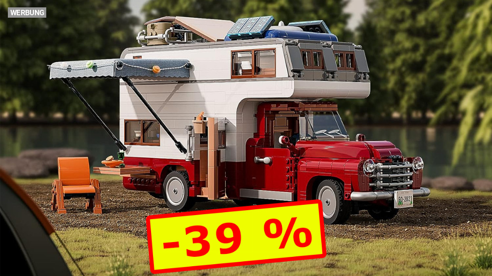 Besser als Lego VW Bus? Camper-Van mit Beleuchtung bei Amazon im Angebot