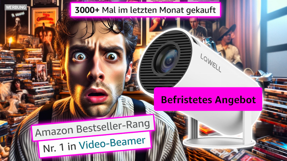 Irrer Hype bei Amazon: Warum kaufen alle diesen Mini-Beamer mit "4K", WLAN & Bluetooth?!