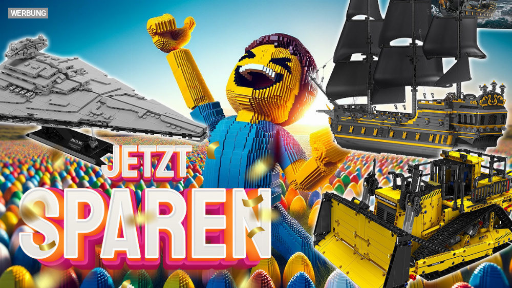 Lego in Gefahr? Mould King Bagger, Autos, Züge, Schiffe und mehr radikal reduziert im Amazon Oster-Angebot!