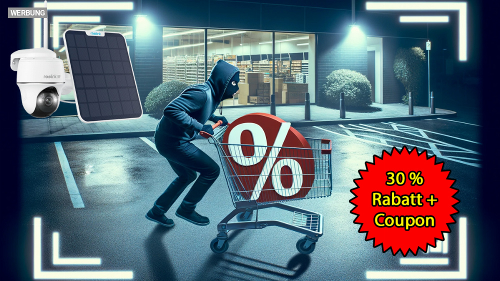 Bei Amazon stiehlt sich der Preis davon: Reolink-Überwachungskamera mit Solarpanel günstig dank Rabatt und Coupon