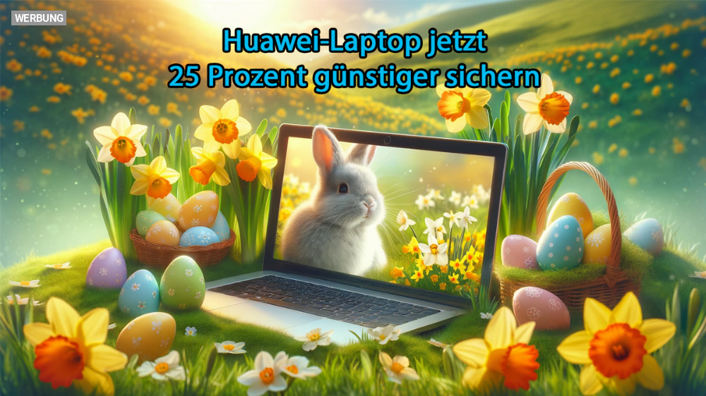Starkes Angebot im Amazon-Osternest: Dieses Huawei-Notebook ist jetzt mit 25 Prozent Rabatt verfügbar