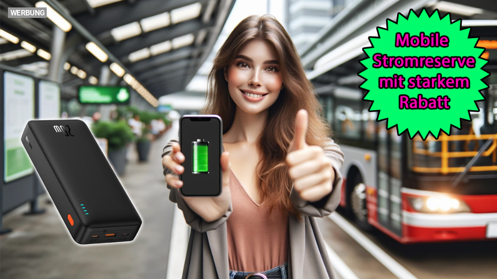 Mobile Stromreserve zum Sonderpreis: Powerbank mit 20.000 mAh dank Rabatt und Coupon für keine 20 Euro mitnehmen