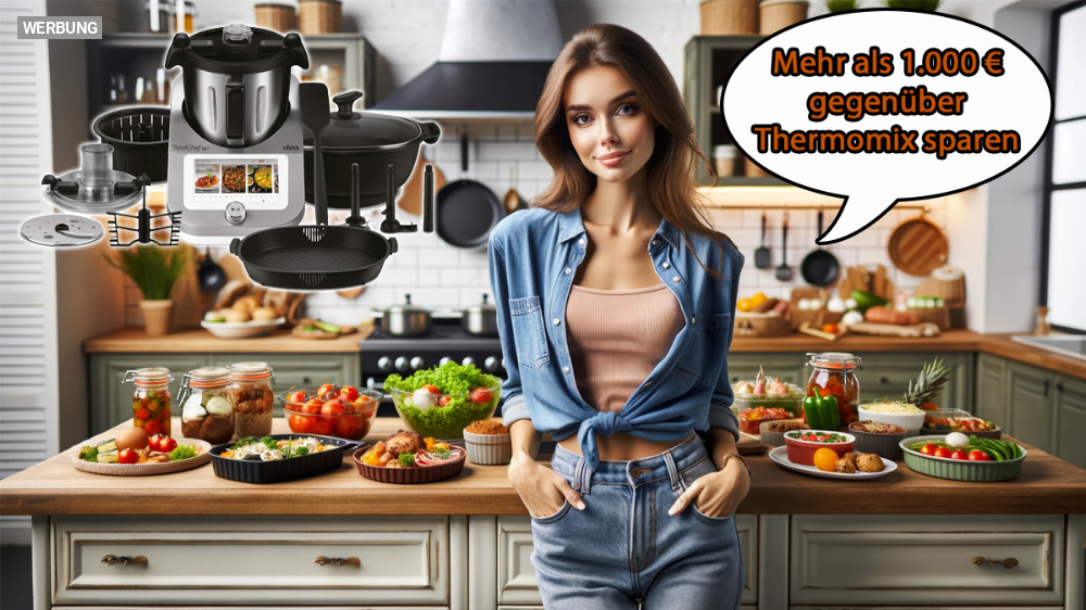 Köstliches Angebot: Thermomix-Alternative bei Amazon mit 1.059,01 € Ersparnis gegenüber Marke
