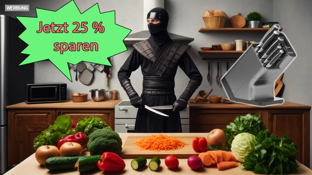 Scharfes Angebot bei Amazon: Ninja-Messerblock mit integriertem Klingenschärfer jetzt 25 % günstiger