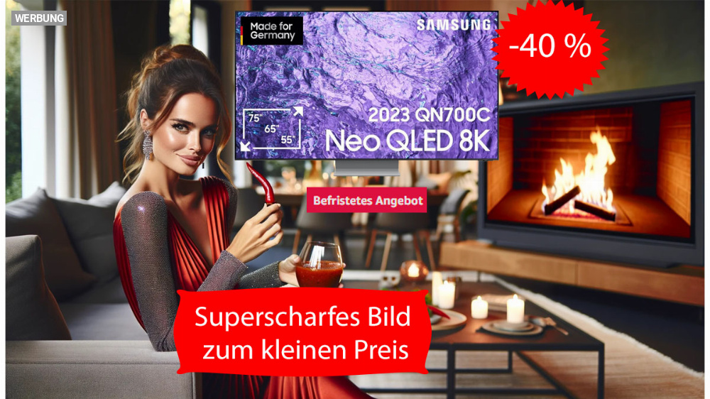 Preisfehler bei Amazon? Superscharfer 8K-TV von Samsung fast 1.500 Euro billiger (Update)