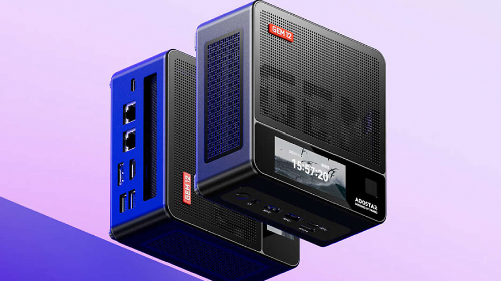 Mini-PC mit Ryzen 7 8845HS: Display, Fingerabdrucksensor und Kühlung für 75 W inklusive
