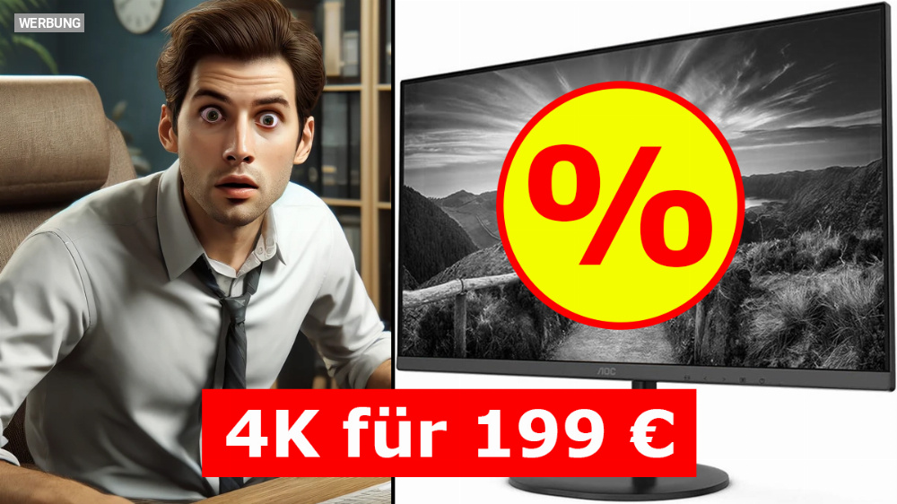 Wirklich wahr: Amazon drückt AOC-Monitor mit 4K UHD auf 199 Euro (27 Zoll IPS)