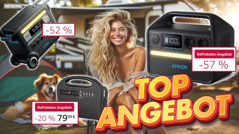 Ist das ein Preisfehler? Nur noch für kurze Zeit: 57 % Rabatt auf Powerstation von Anker mit 512Wh, USB-C, LED, Stromgenerator und mehr!
