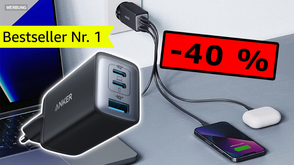 Für Samsung Galaxy, Apple iPhone & Co.: Anker USB-Ladegerät stark reduziert bei Amazon
