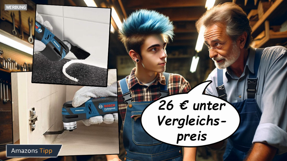 Schnell zuschlagen: Kompakter Bosch Pro Akku Multi-Cutter GOP 12V-28 in L-BOXX 26 Euro unter Vergleichspreis nach 48 % Rabatt