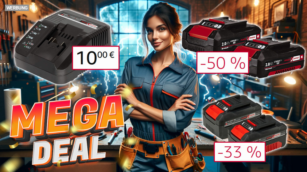 Kein Scherz! Jetzt "gratis" Einhell-Akku auf Amazon sichern dank starkem 50 % Rabatt auf 18-Volt-Akku-Twinpack